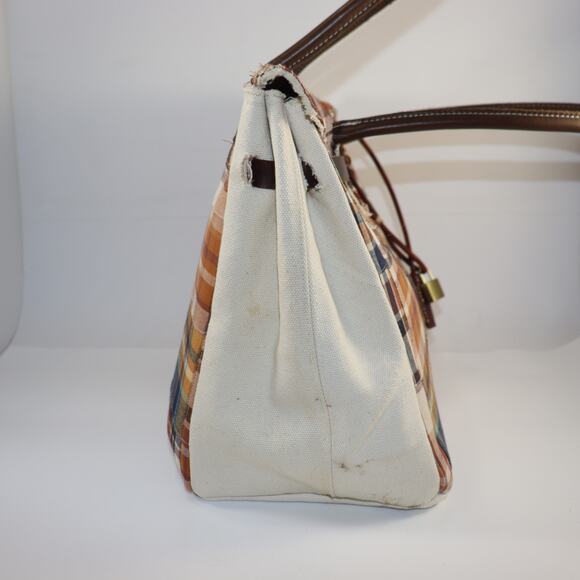 Handmade boat tote Plaid Tote Bag – 30cm - Picture 4 of 8